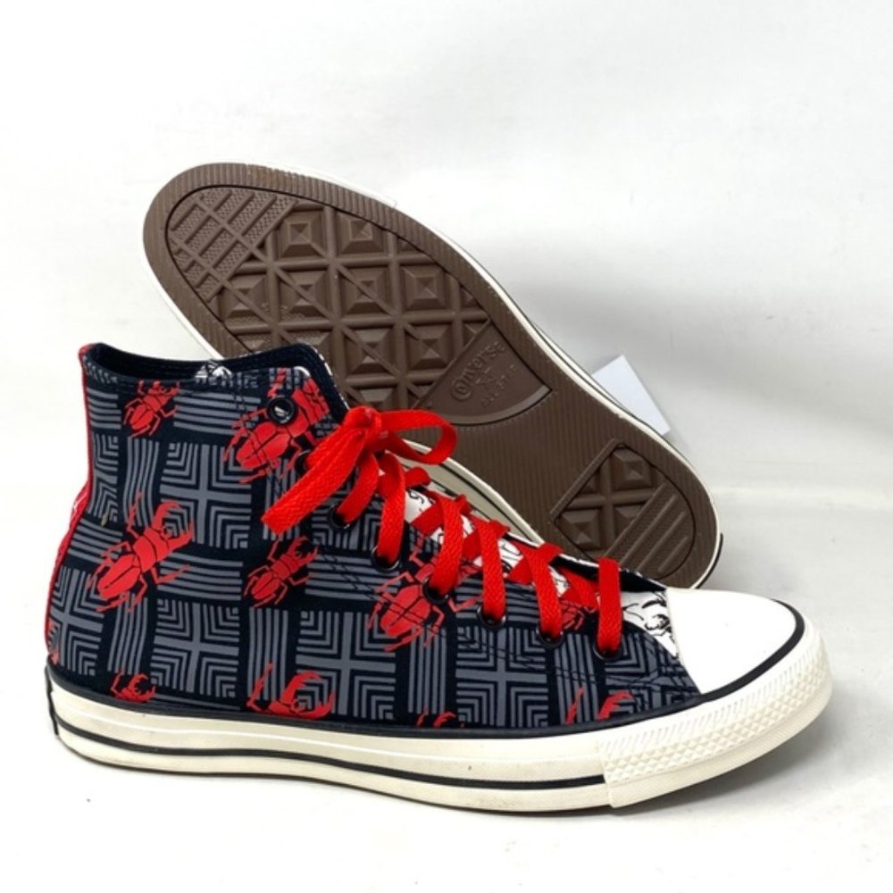 Converse Ctas High Shoes Skate White Red Men Size Canvas Custom A05960C-BLWRR - Picture 3 of 7